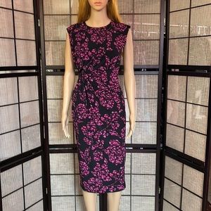 - 𝅺White House Black Market Midi Dress In Pink And Black. Size XXSmall. Like…